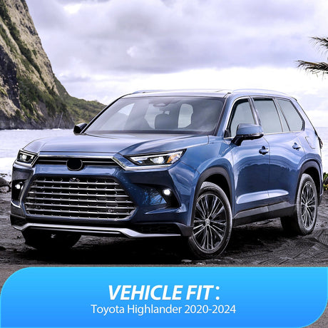 Rain Guards Window Deflectors for Toyota Highlander 2020 2021 2022 2023 2024 2025 Vent Window Visors, Rain Guards-4PCS