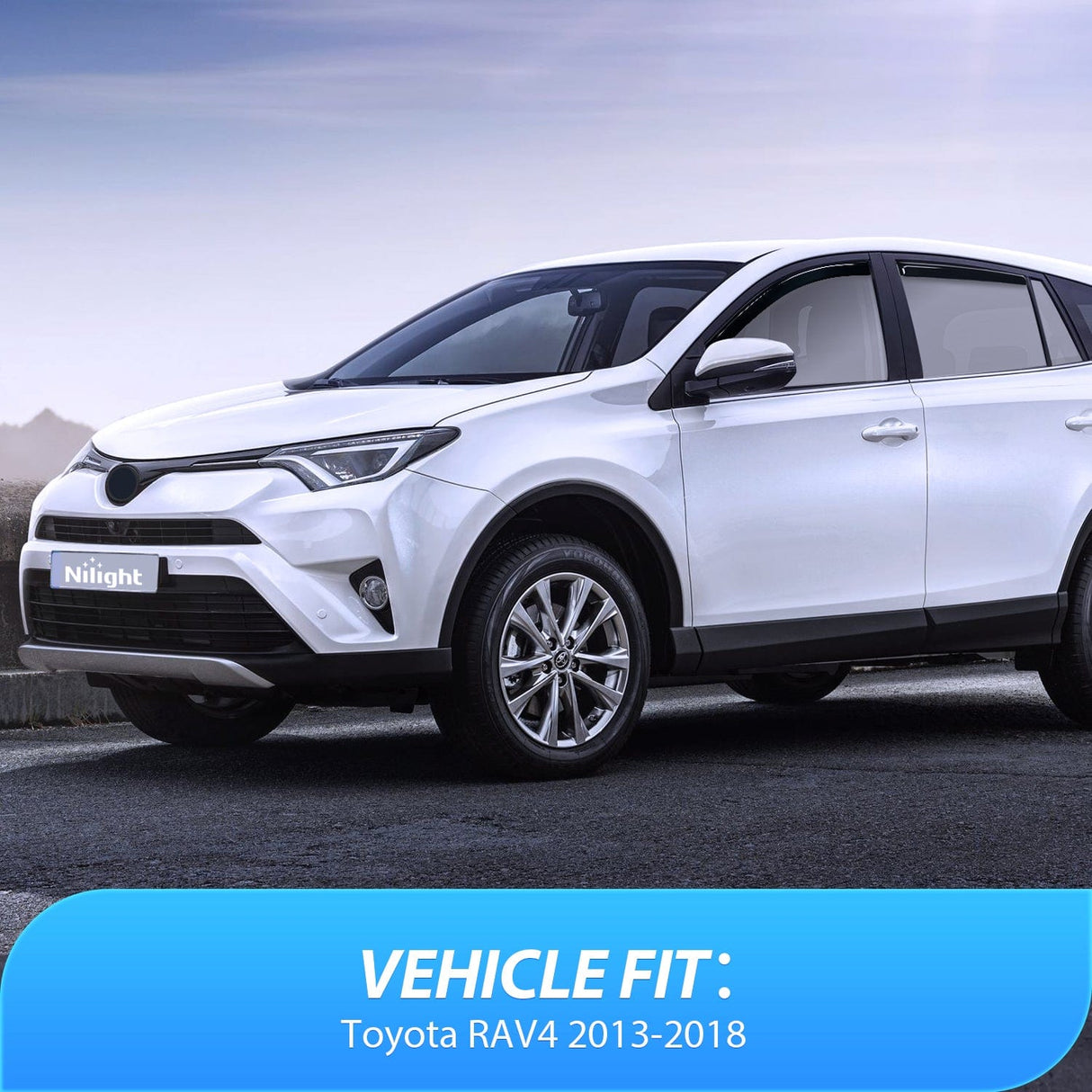 Rain Guards Rain Guards for Toyota RAV4 2013 2014 2015 2016 2017 2018 Original Window Deflectors, Vent Window Visors-4PCS