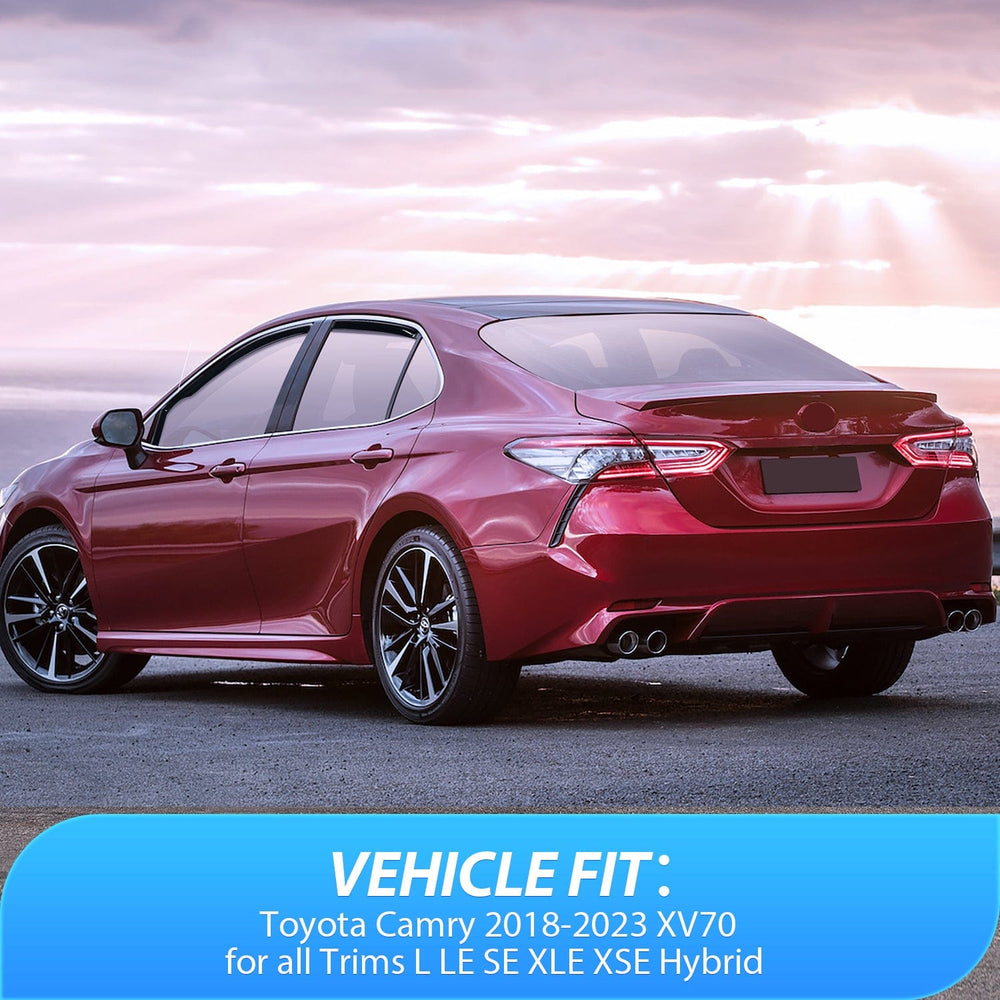 Rain Guards Window Rain Guards for Toyota Camry 2018 2019 2020 2021 2022 2023 2024 Vent Window Visors, Window Deflectors-4PCS