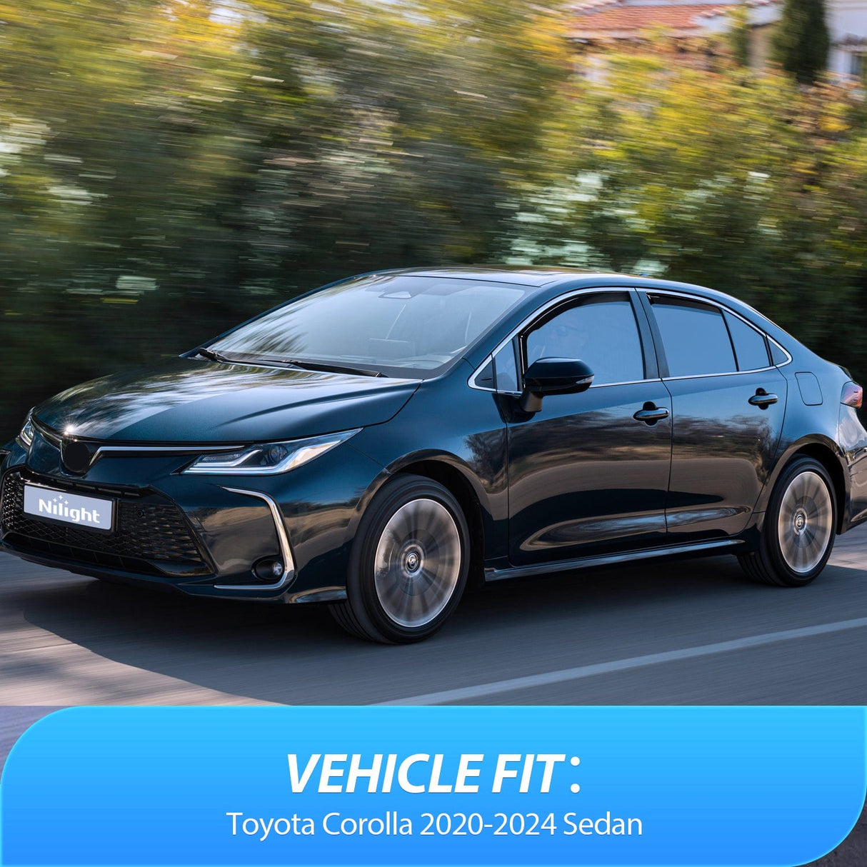 Rain Guards Rain Guards for Toyota Corolla 2020 2021 2022 2023 2024 2025 Sedan Original Window Deflectors, Vent Window Visors-4PCS