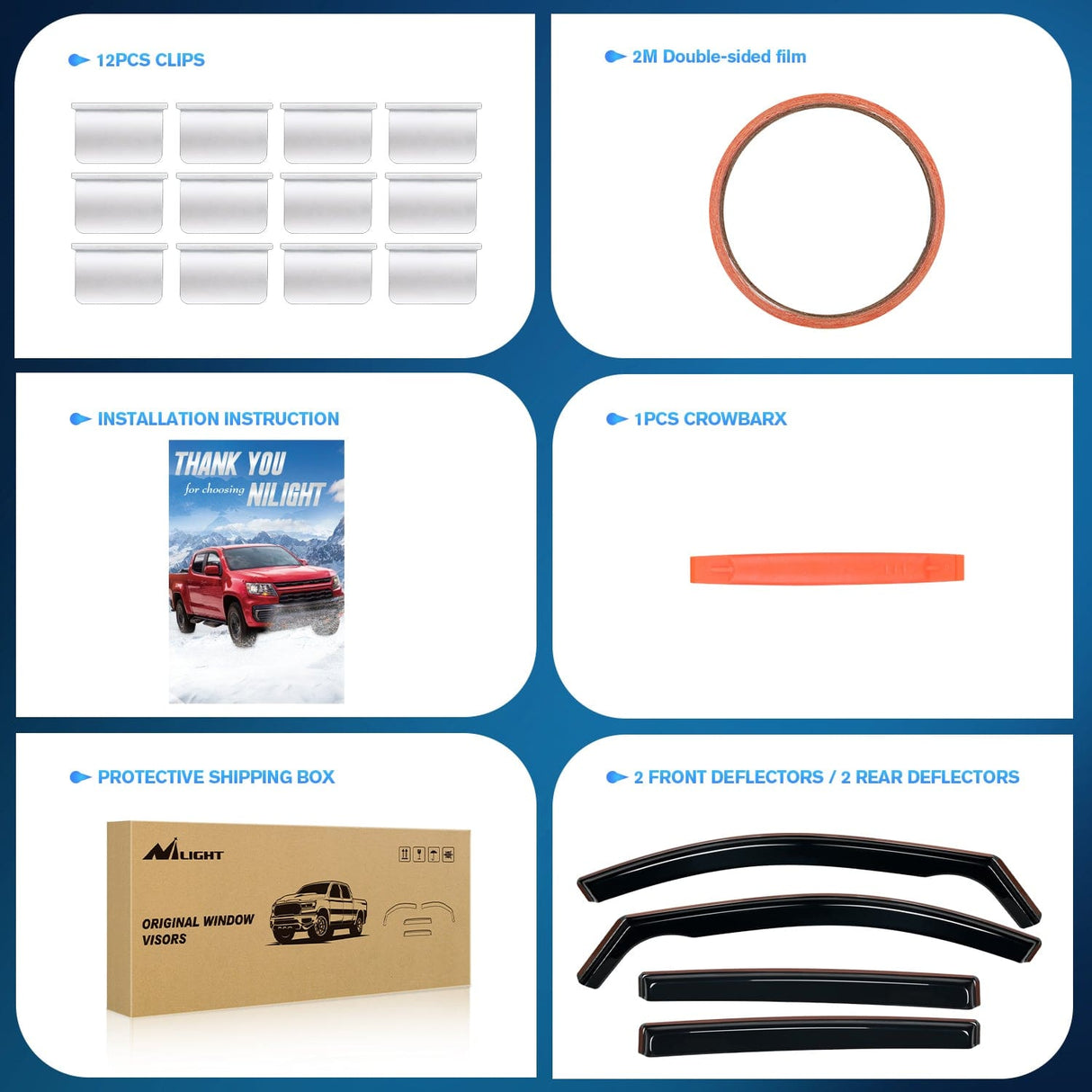 Rain Guards Rain Guards for Toyota RAV4 2013 2014 2015 2016 2017 2018 Original Window Deflectors, Vent Window Visors-4PCS