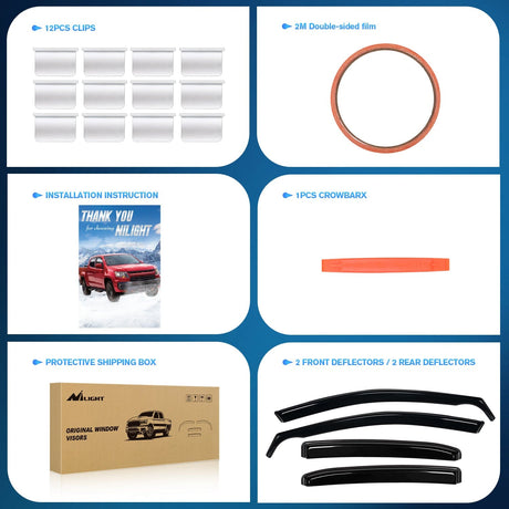 Rain Guards Window Rain Guards for Toyota Camry 2018 2019 2020 2021 2022 2023 2024 Vent Window Visors, Window Deflectors-4PCS