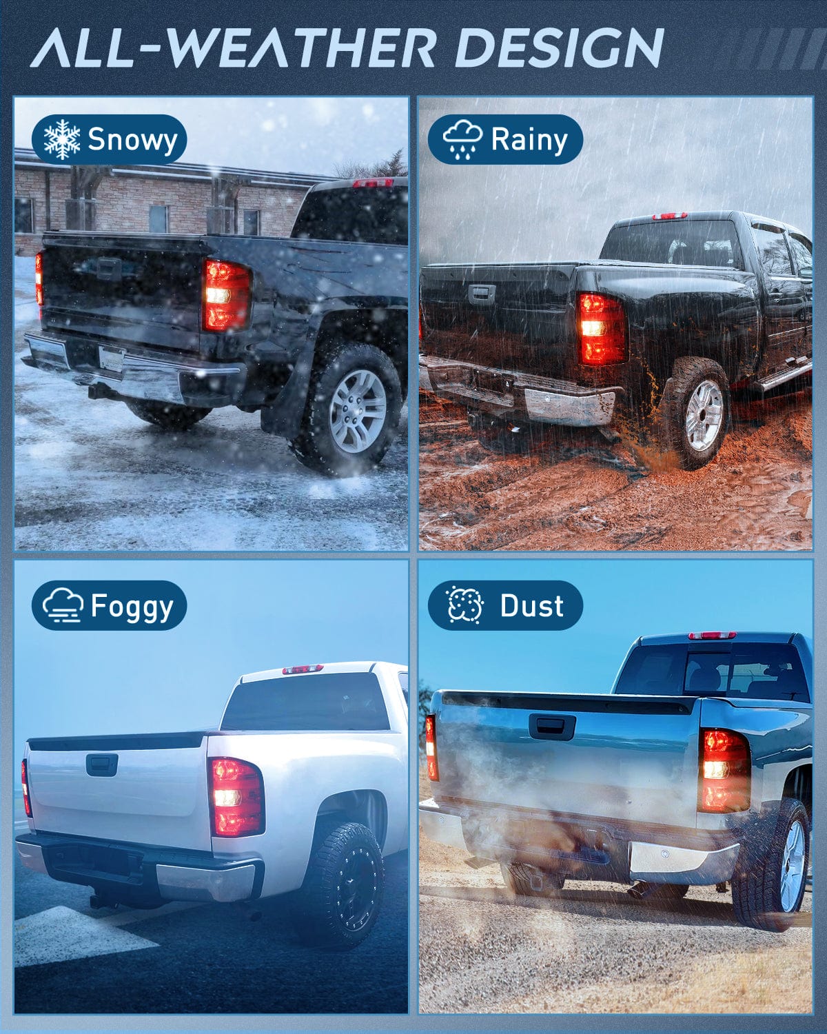 Taillight Assembly Taillight Assembly Compatible with 2007 2008 2009 2010 2011 2012 2013 2013 2014 Chevy Silverado 1500 2500HD 3500HD 2007-2013 GMC Sierra 3500HD Rear Lamp Replacement with Dark Red Lens Passenger