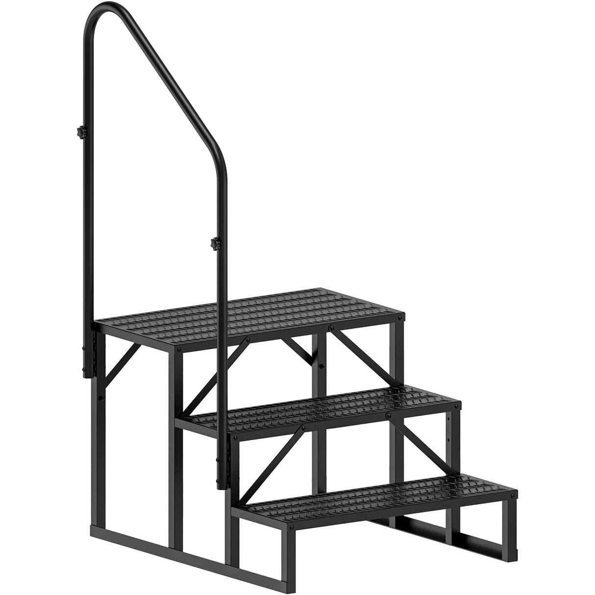 RV Parts 3 Steps RV Stairs with Handrail