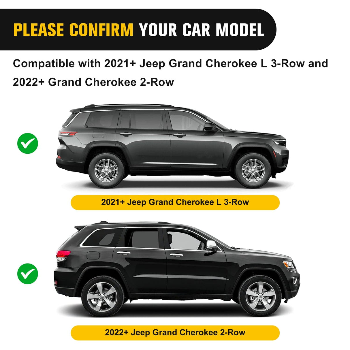 Roof Rack Roof Rack Cross Bars Fit for 2021 2022 2023 Jeep Grand Cherokee L 3-Row & WL 2-Row