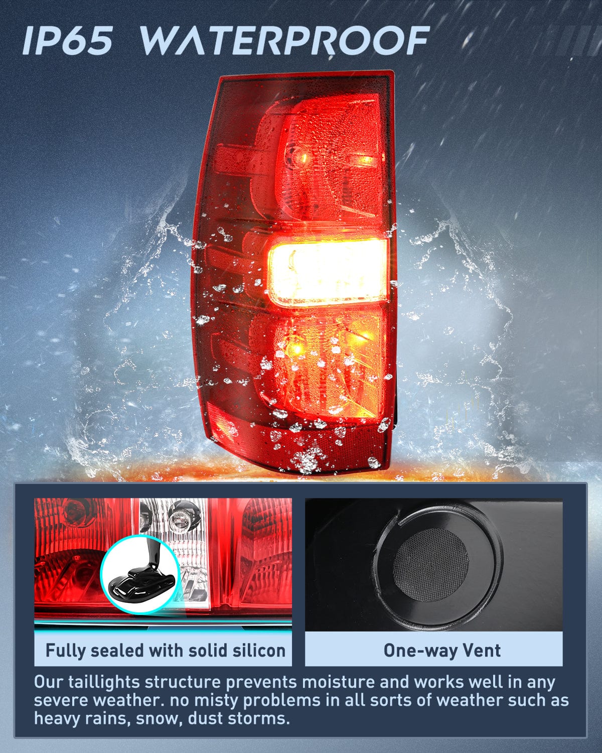 Taillight Assembly Taillight Assembly Compatible With 2007 2008 2009 2010 2011 2012 2013 2014 Chevy Chevrolet Tahoe Suburban Tail Lights Rear Lamps Replacement Driver Side Red