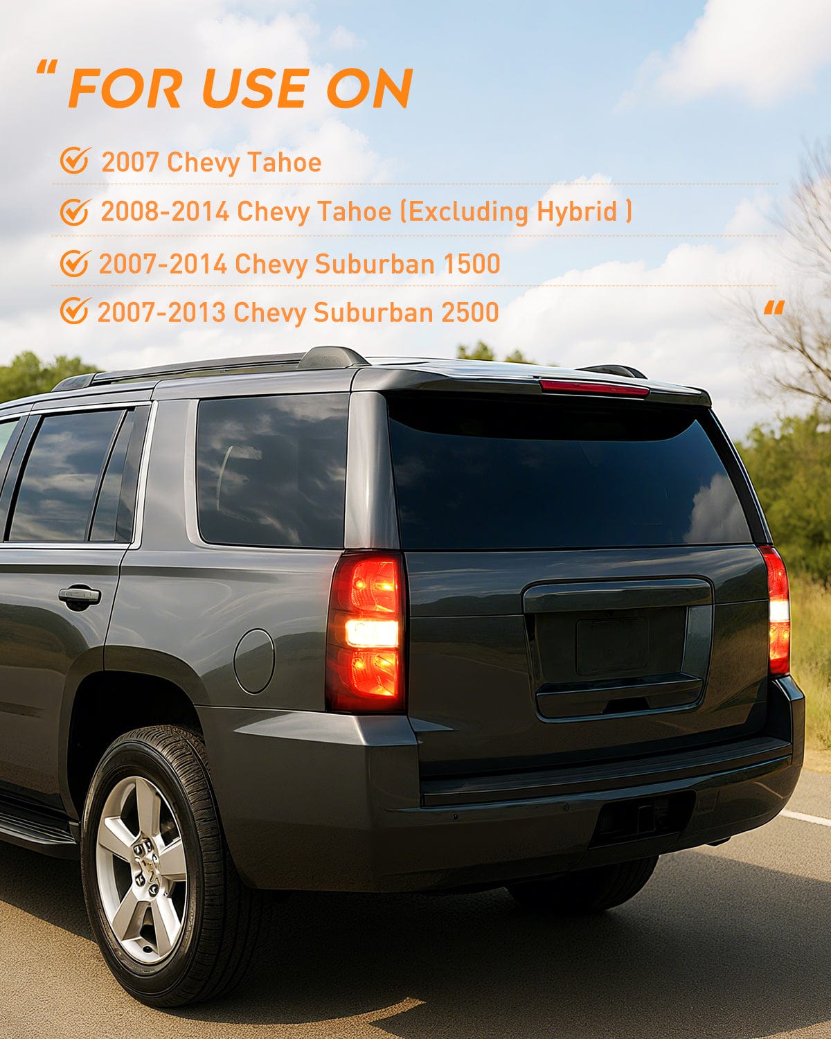 Taillight Assembly Taillight Assembly Compatible With 2007 2008 2009 2010 2011 2012 2013 2014 Chevy Chevrolet Tahoe Suburban Tail Lights Rear Lamps Replacement Driver Dark Red