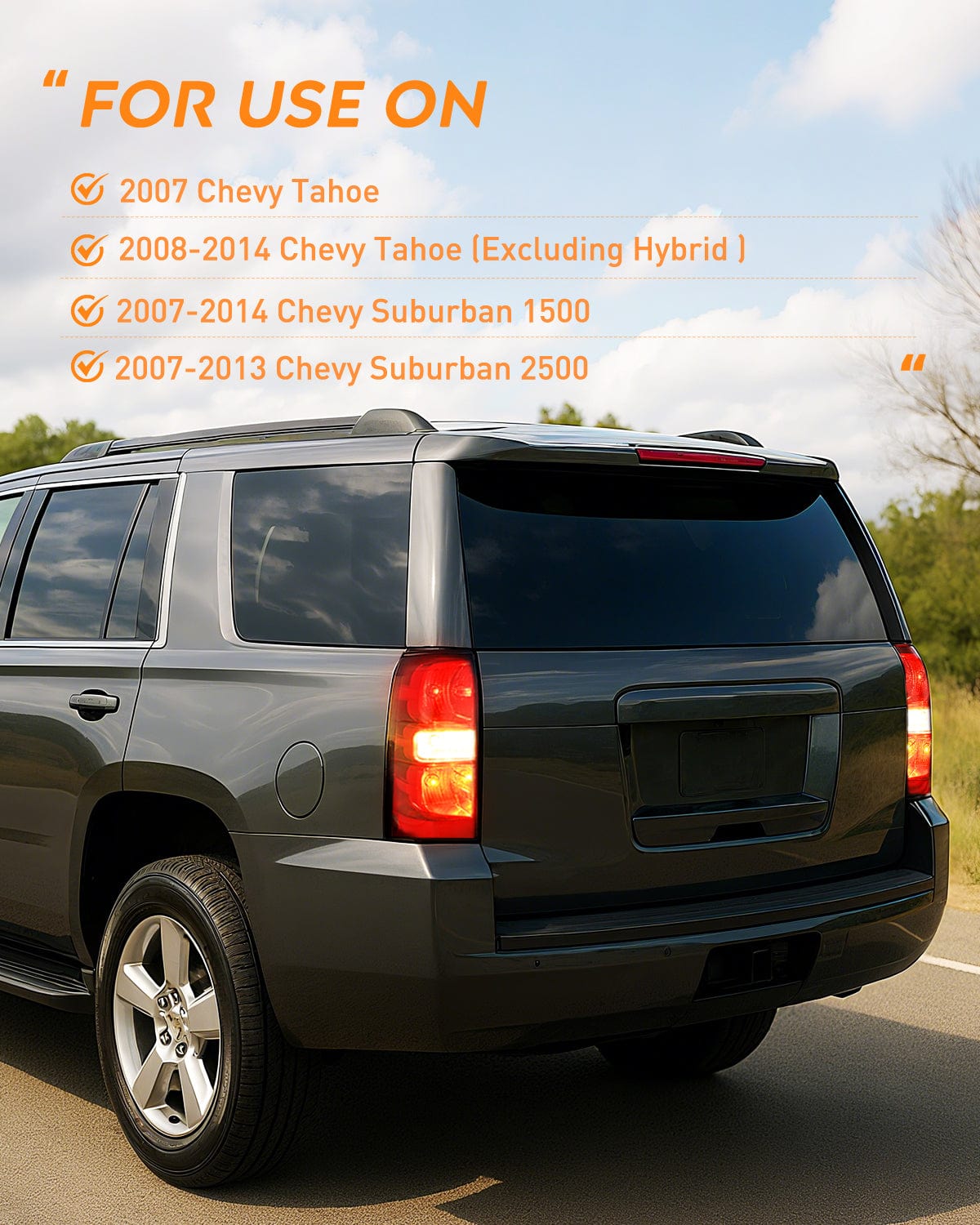 Taillight Assembly Taillight Assembly Compatible With 2007 2008 2009 2010 2011 2012 2013 2014 Chevy Chevrolet Tahoe Suburban Tail Lights Rear Lamps Replacement Driver Side Red