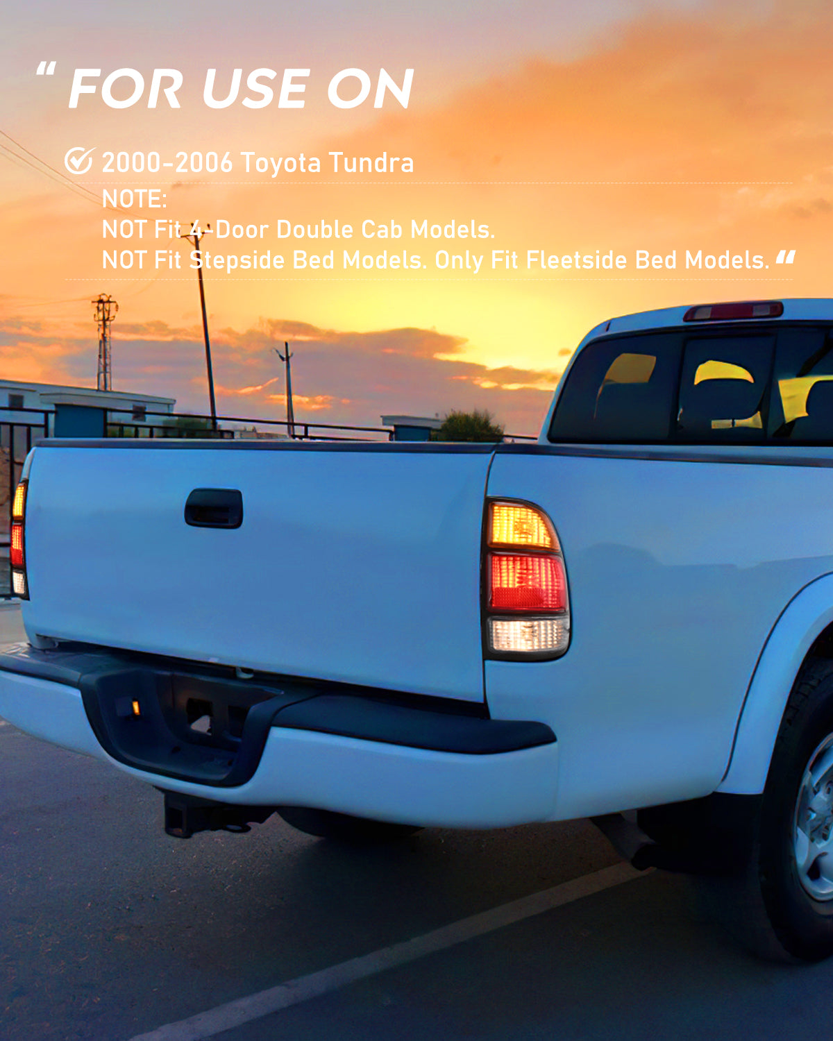 Taillight Assembly Compatible with 2000 2001 2002 2003 2004 2005 2006 Toyota Tundra Tail Light OE Style Rear Lamp Replacement Right Passenger Side