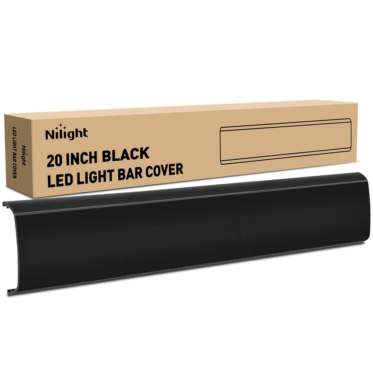 light cover 20 inch Black Light Bar Cover