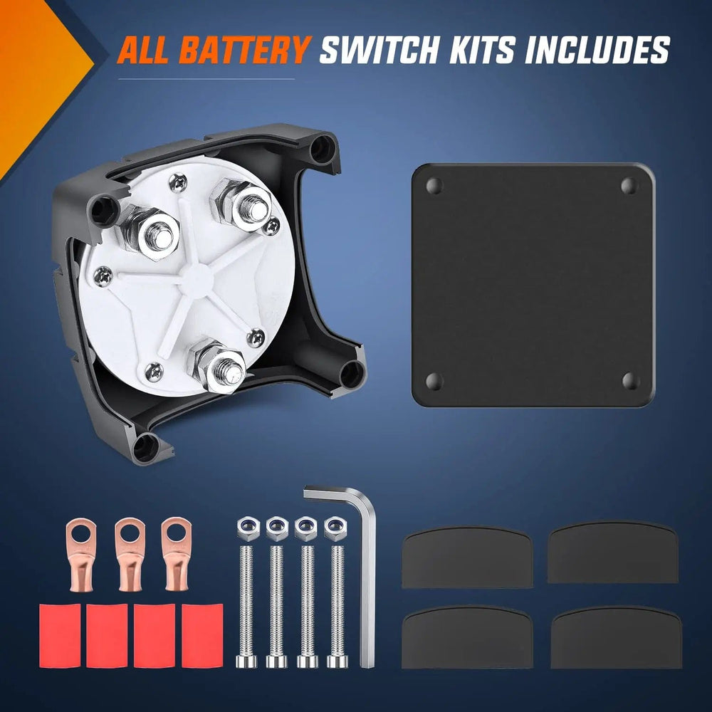 Rocker Switch 1-2-Both-Off Battery Disconnect Switch kits