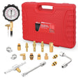 inflator 20pcs 0-100 PSI Fuel Injection Pump Pressure Gauge Petrol Engine Diagnostic Tester Kit