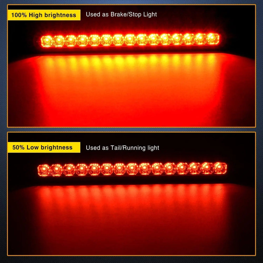 LED ID Bars 10 Inch 15 LEDs Red Trailer Light Bar (Pair)