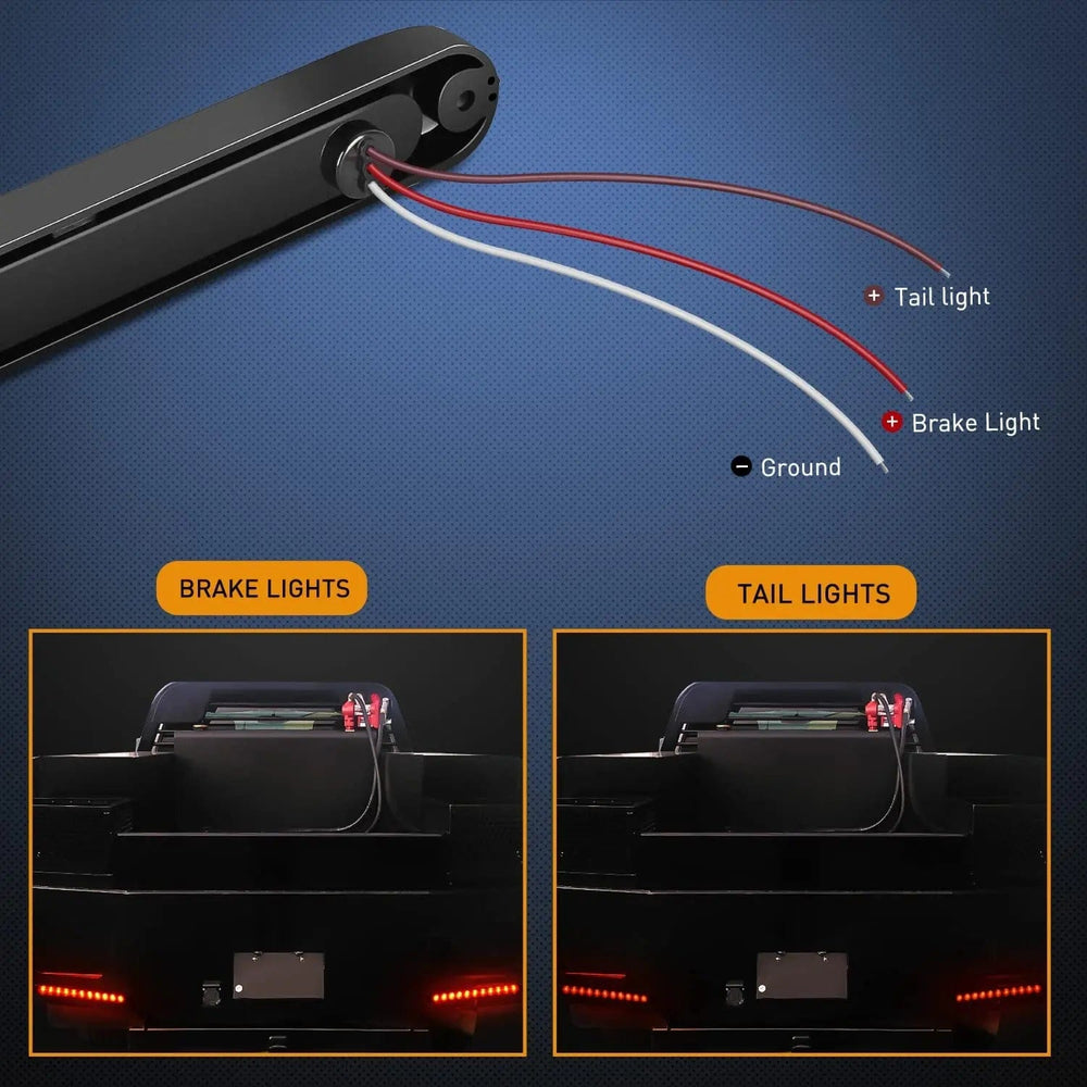 LED ID Bars 10 Inch 15 LEDs Red Trailer Light Bar (Pair)