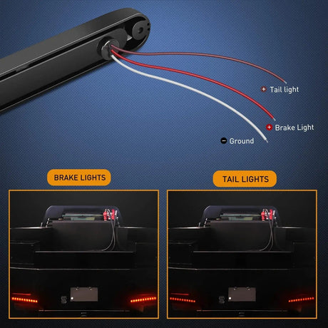LED ID Bars 10 Inch 15 LEDs Red Trailer Light Bar (Pair)