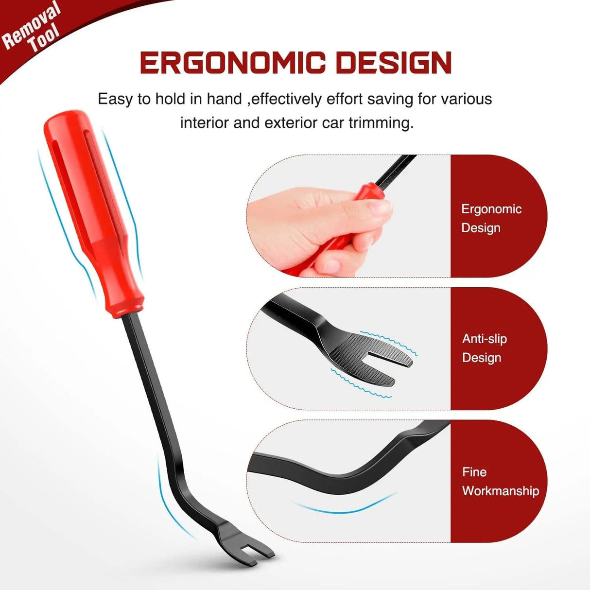 retainer clips 100 Pcs Head 18.4mm Hole 9mm Trim Door Panel Retainer Clips, Car Push Fastener Clips for Corolla Camry Sequoia Tundra Tacoma, Replace 90467-10188, 90467-A0005