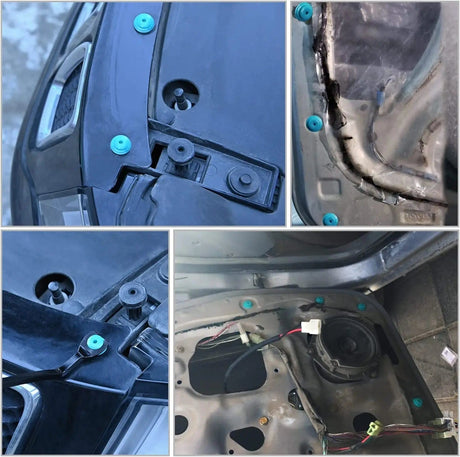100 Pcs Head 18.4mm Hole 9mm Trim Door Panel Retainer Clips, Car Push Fastener Clips for Corolla Camry Sequoia Tundra Tacoma, Replace 90467-10188, 90467-A0005 Nilight