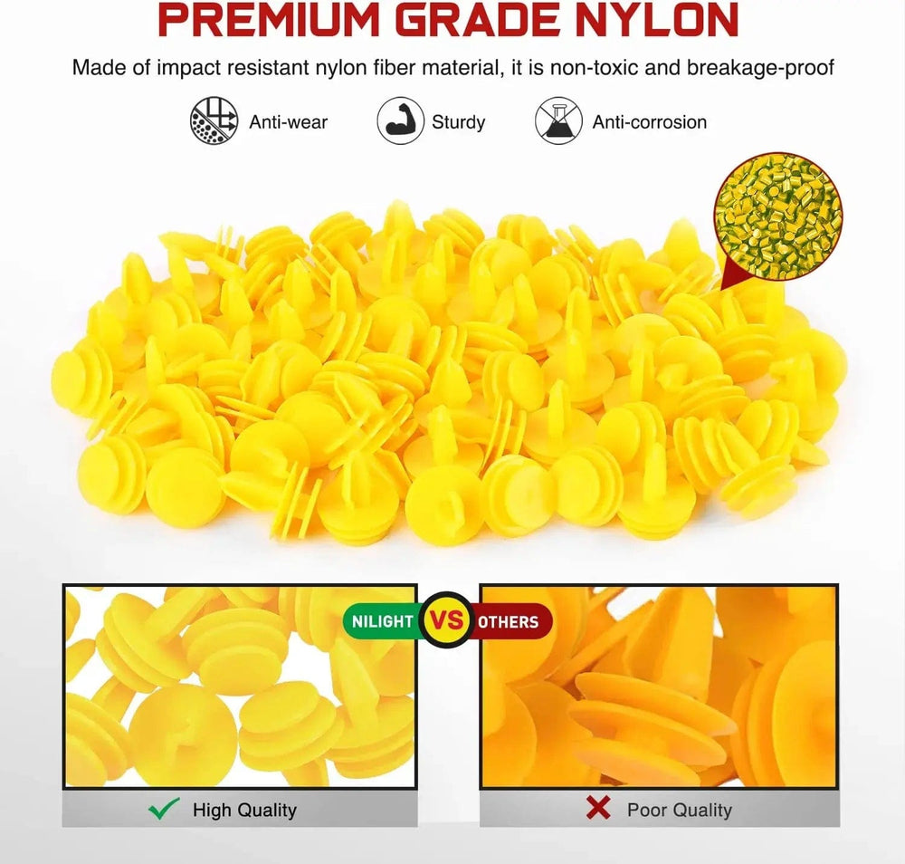 retainer clips 100 Pcs Head 18.5mm Hole 10mm Door Trim Panel Clips for Jeep 1999-2015 Dodge 2007-2015 Chrysler 2001-2010 for 6507055-AA 6507686-AA