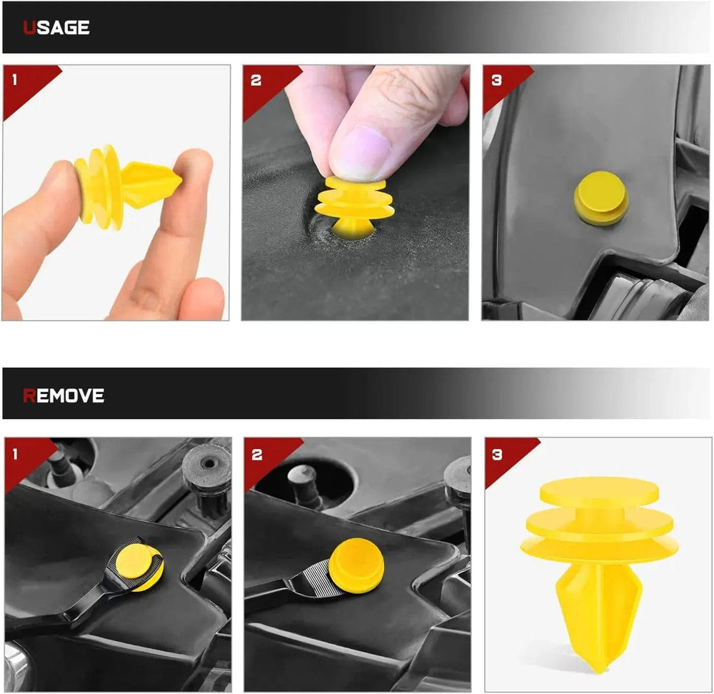 retainer clips 100 Pcs Head 18.5mm Hole 10mm Door Trim Panel Clips for Jeep 1999-2015 Dodge 2007-2015 Chrysler 2001-2010 for 6507055-AA 6507686-AA