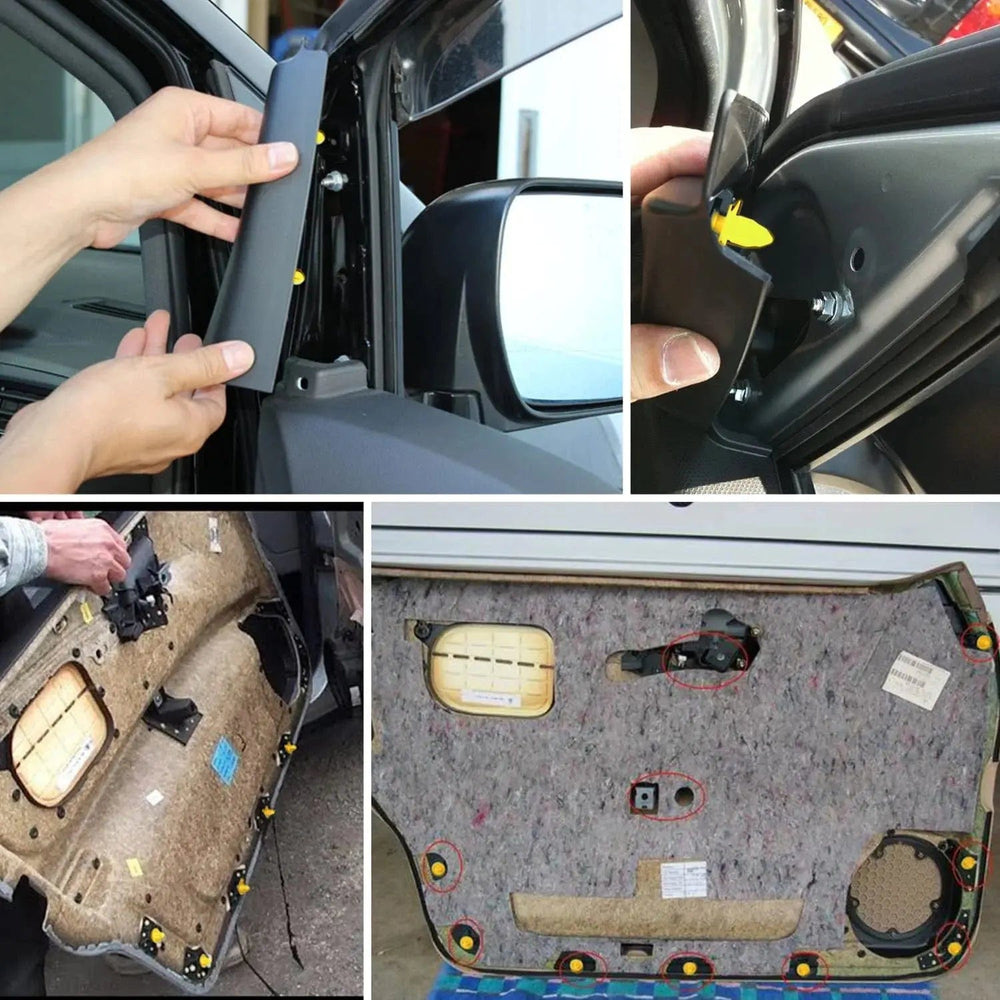 retainer clips 100 Pcs Head 18.5mm Hole 10mm Door Trim Panel Clips for Jeep 1999-2015 Dodge 2007-2015 Chrysler 2001-2010 for 6507055-AA 6507686-AA