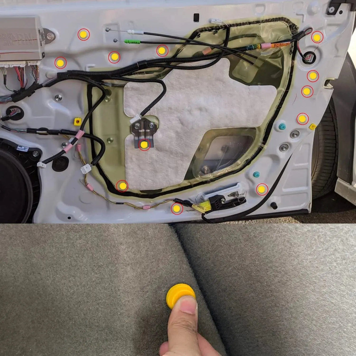 retainer clips 100 Pcs Head 18.5mm Hole 10mm Door Trim Panel Clips for Jeep 1999-2015 Dodge 2007-2015 Chrysler 2001-2010 for 6507055-AA 6507686-AA