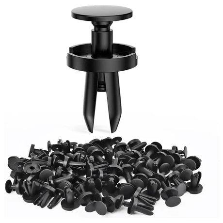 100 Pcs Head 18.5mm Hole 8mm Push-Type Fender Liner Retainer Clips Replacement for Chrysler 6504521, 04575412AF Jeep Liberty Grand Caravan Dodge Charger Grand Caravan Nilight