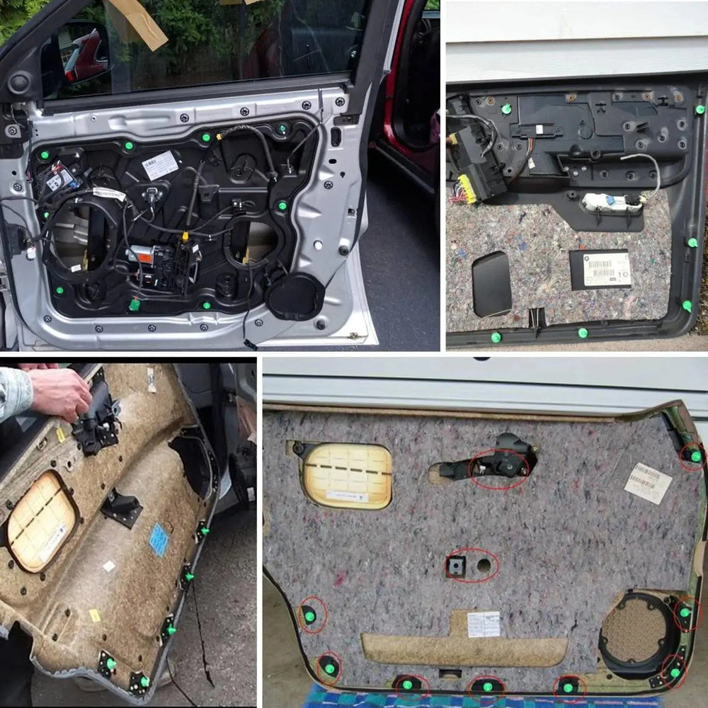 retainer clips 100 Pcs Head 18mm Hole 7.5mm Door Trim Panel Clips for Chrysler 1995-2004 Jeep 1993-2005 Dodge 1995-2004 Replaces OEM Part Number: 6503204