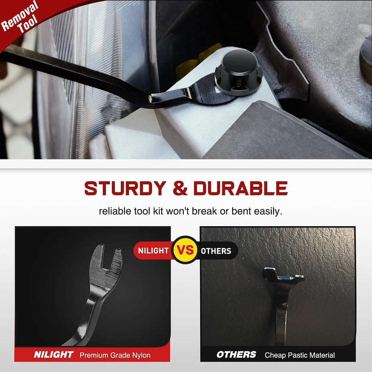 retainer clips 100 Pcs Head 18mm Hole 9mm Nylon Push-Type Automotive Clips Rivet Retainer Rear Bumper Cover Push-Type Retainer for Toyota #52161-02020 & 52161-16010 9mm