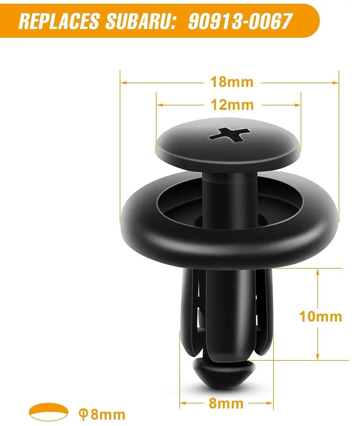 retainer clips 100 Pcs Hole 7mm 8mm 10mm Car Push Retainer Clips Kits For Subaru