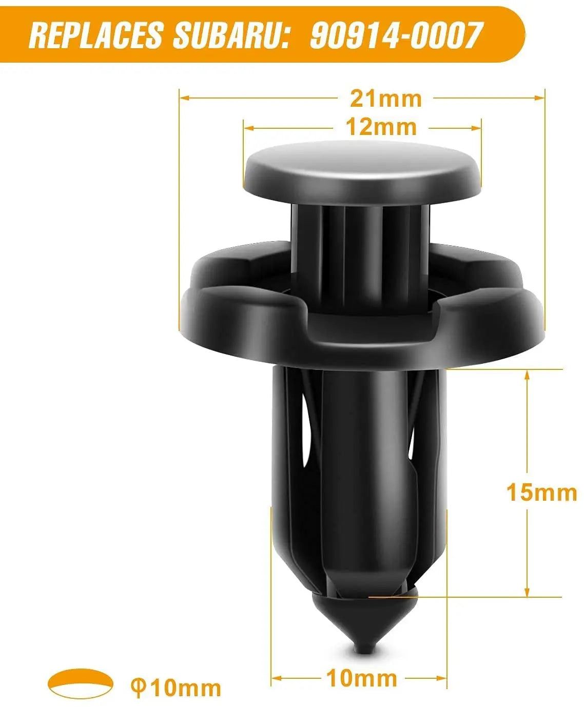 retainer clips 100 Pcs Hole 7mm 8mm 10mm Car Push Retainer Clips Kits For Subaru