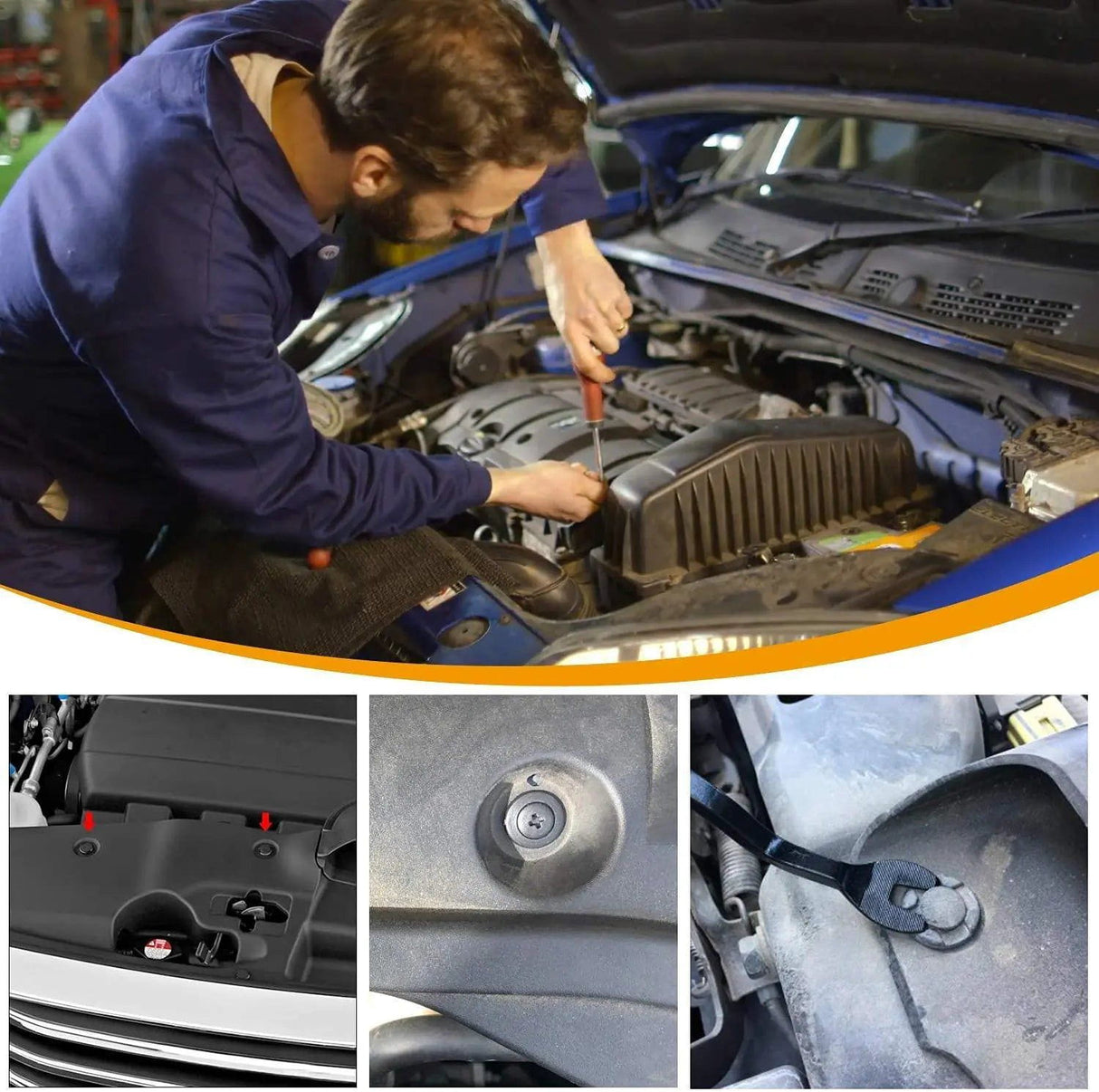 retainer clips 100 Pcs Hole 7mm 8mm 10mm Car Push Retainer Clips Kits For Subaru