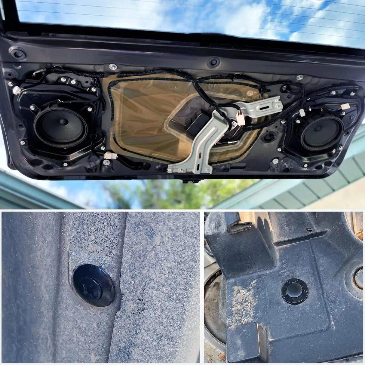 retainer clips 100 Pcs Hole 7mm 8mm 10mm Car Retainer Clips Nylon Push Type Bumper Fastener Rivet Clips for Subaru 90914-0007, 90913-0067, 90914-0051