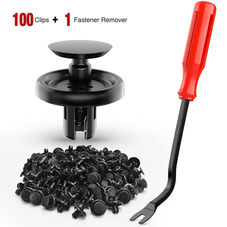 retainer clips 100 Pcs Hole 7mm Engine Under Cover Push-Type Retainer Replaces Lexus & Toyota 90467-07201 Quality Nylon Push Rivets