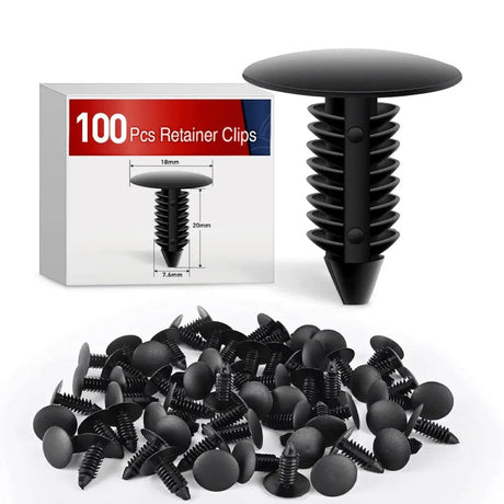 retainer clips 100 Pcs Hole 8mm Bumper Rivet Fender Clips for GM 1605396, 1595864 for Chrysler 6030441 for Ford 388577S
