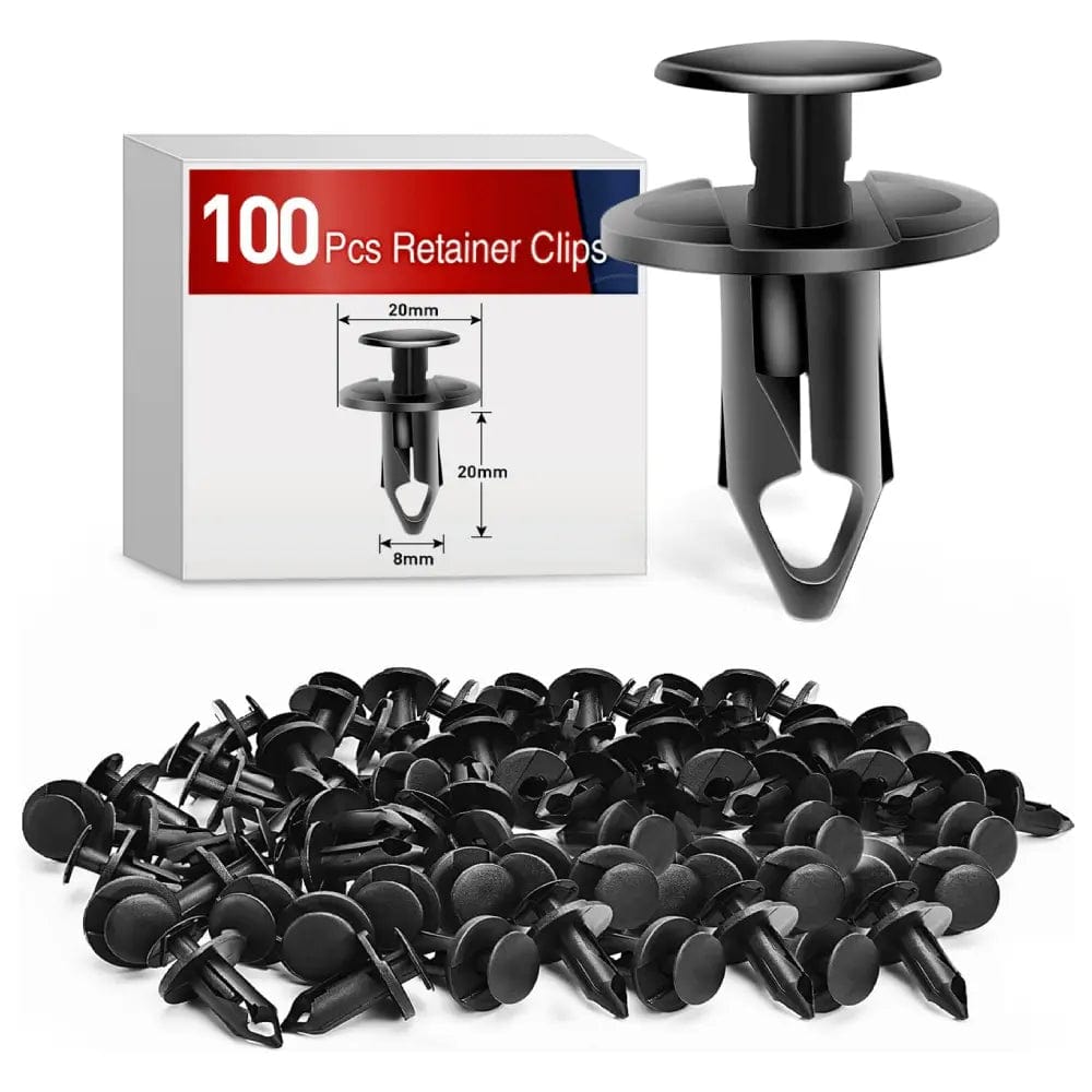 retainer clips 100 Pcs Hole 9mm Bumper Rivet Clips for GM 21030249 Ford N807389S Chrysler 6503598 Nylon Car Push Fastener Kits