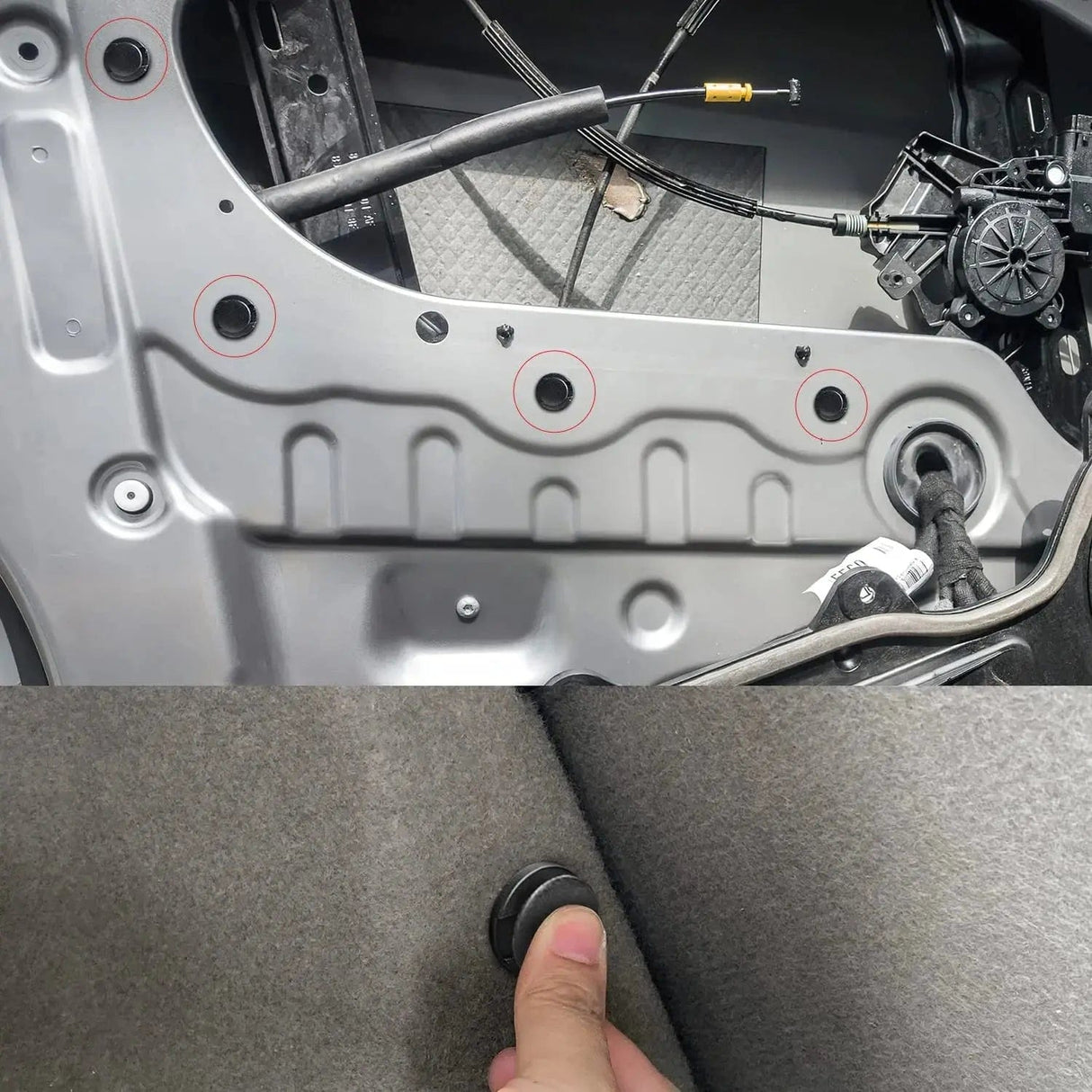 retainer clips 100 Pcs Hole 9mm Bumper Rivet Clips for GM 21030249 Ford N807389S Chrysler 6503598 Nylon Car Push Fastener Kits