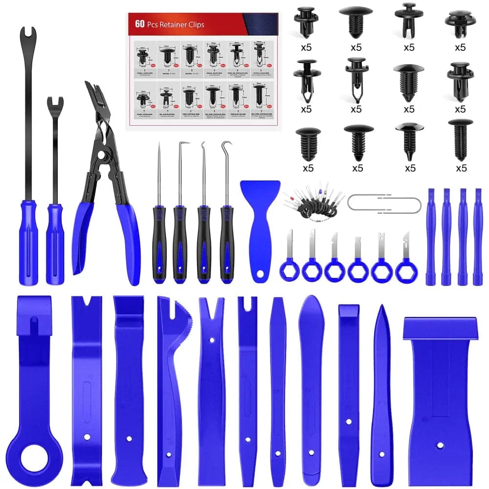 Fender 102 Pcs Trim Removal Tool Kit Blue