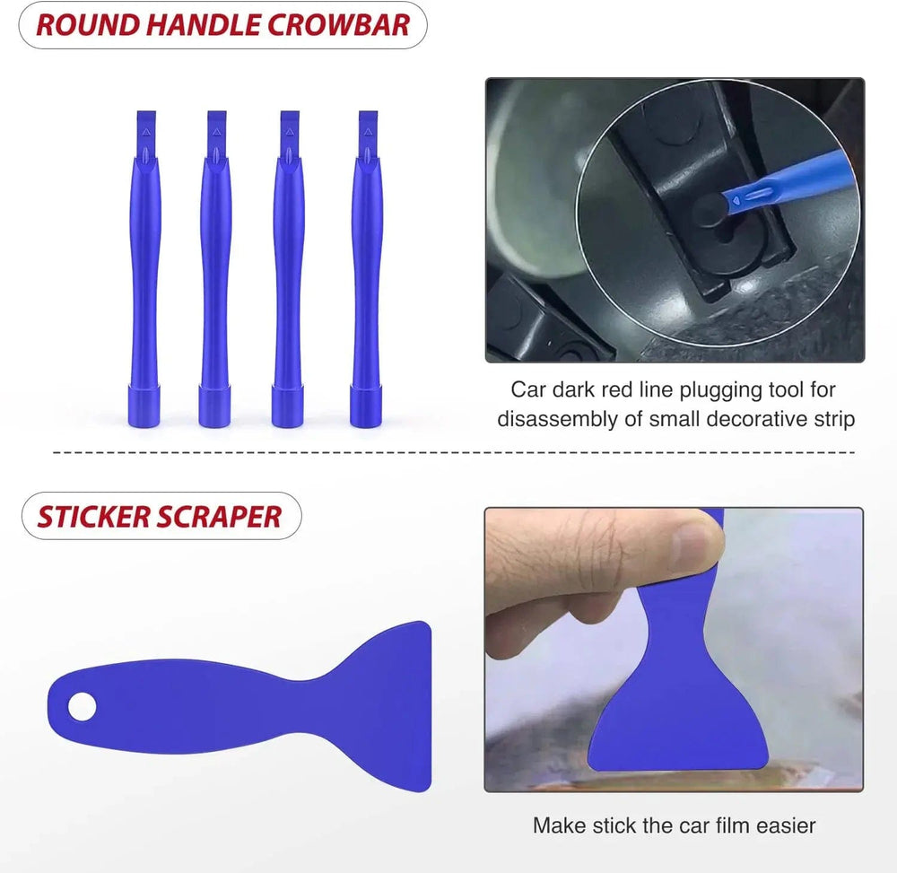 Fender 102 Pcs Trim Removal Tool Kit Blue