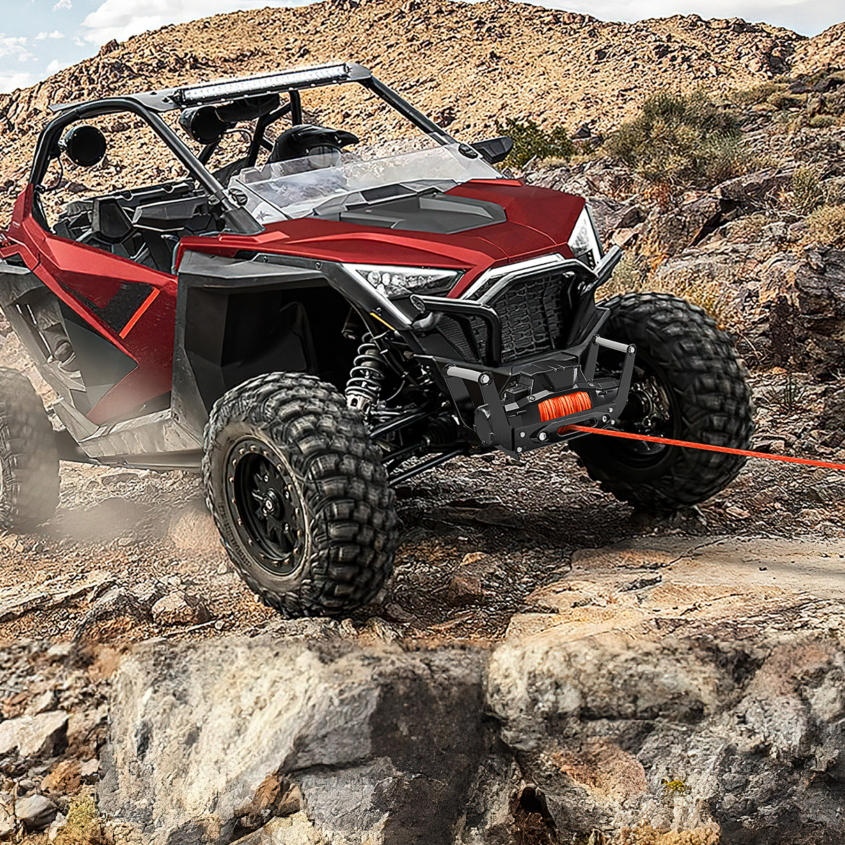 Nilight Winch Cradle Universal Mount Plate 10 x 4 1/2Inch Winch Bracket Winch Mounting 2 Inch Receiver Hitch 8000-13,000 Lb Capacity Recovery Winches Foldable