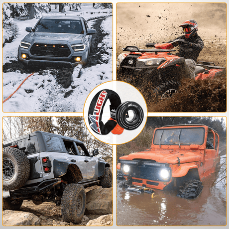 Shackle Recovery Ring 1/2inch x 24inch Synthetic Soft Shackle Recovery Ring Kit