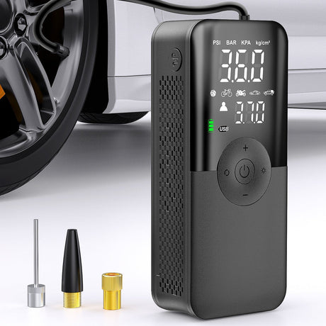 inflator Tire Inflator Portable Air Compressor Rechargeable Battery Cordless 150PSI Faster Inflation Air Pump for Car Tires with Tire Pressure Gauge