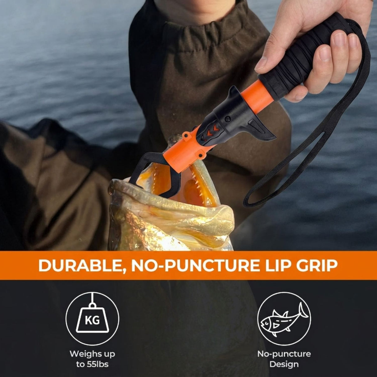 Tool 7PCS fishing accessories Fishing Tools Kit with Fishing Pliers, Fish Lip Gripper, Fillet Knife & Scissors, Portable Fishing Gear Set for bass fishing National Fishing Week Spring Fishing Season Father's Day Fishing Gift