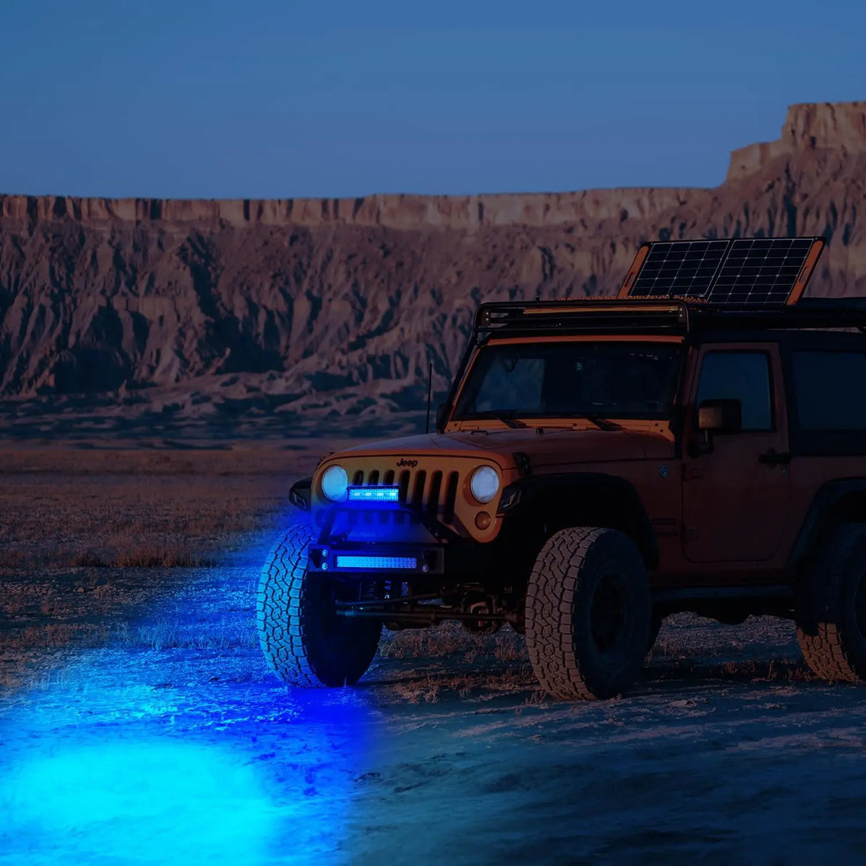 12 Inch 240W 30000LM Blue Triple Row Spot/Flood Led Light Bar Nilight
