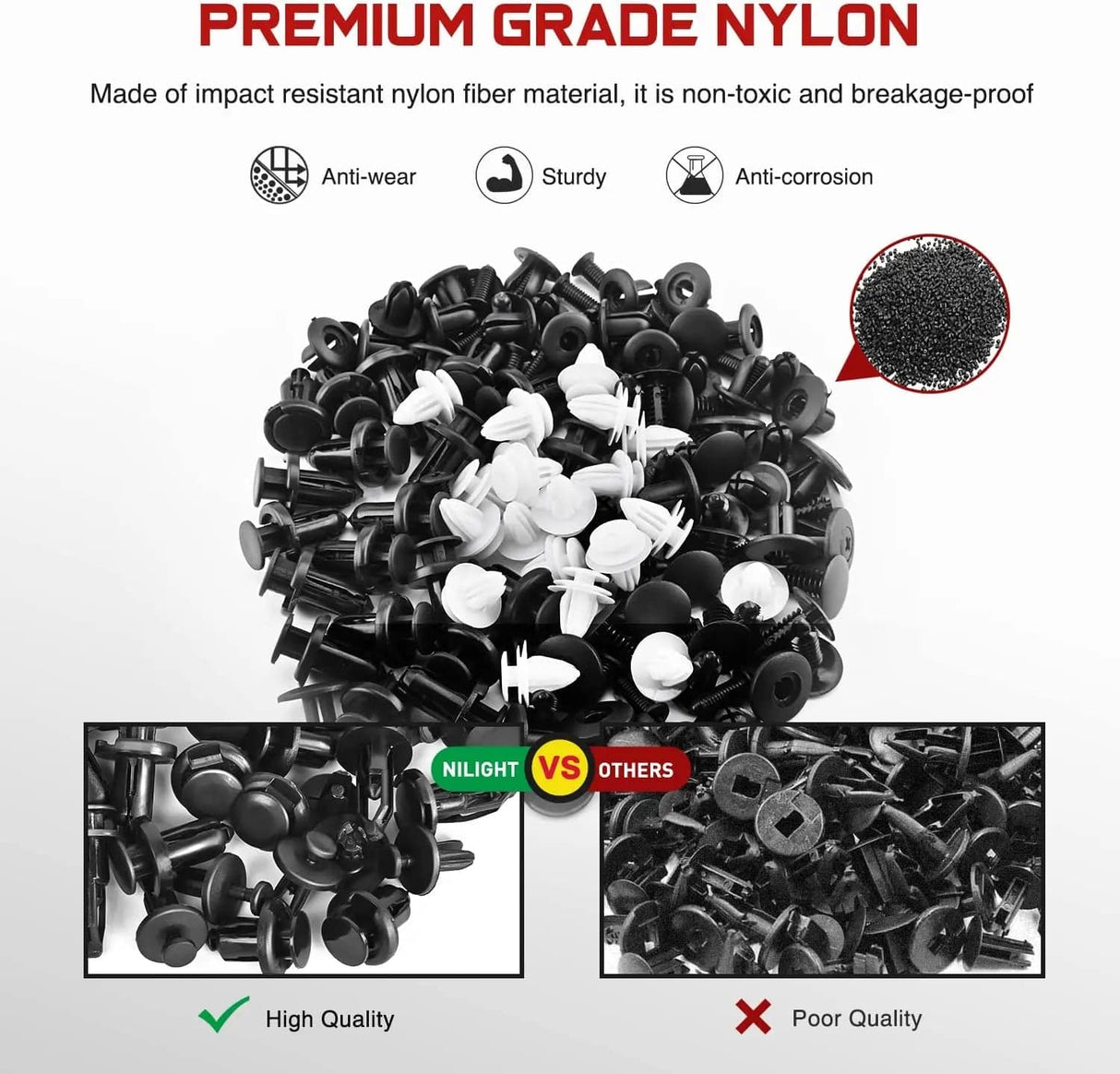 retainer clips 120 Pcs Hole 6mm 7.6mm 8mm 8.8mm 10mm Car Retainer Clips Fastener Remover Expansion Screws Replacement Kit Bumper Push Rivet Clips for GM Ford Honda Chrysler