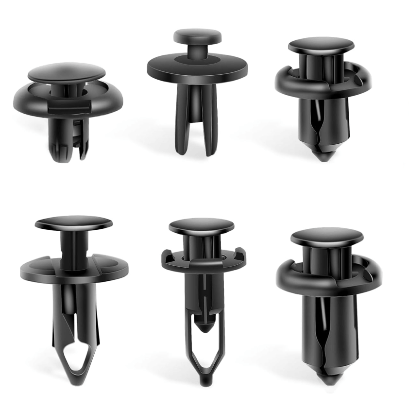 retainer clips 120 Pcs Car Retainer 6.3mm 8mm 9mm 10mm Expansion Screws Replacement Kit Bumper Push Rivet Clips for Honda Acura GM Chrysler Ford Toyota Lexus