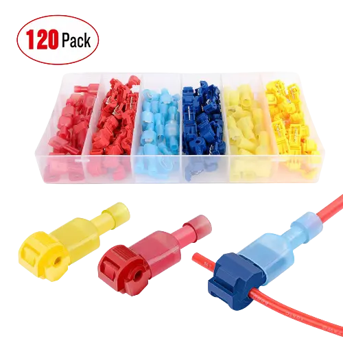Accessories 120Pcs Quick Splice Wire Terminals