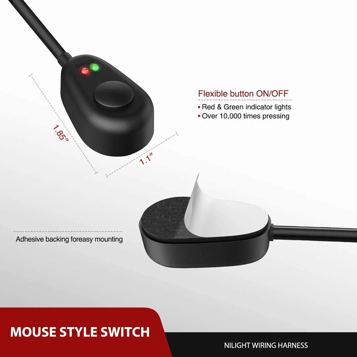 Wiring Harness Kit 14AWG 11.5FT DT Connector Wire Harness Kit 2 Leads W/ 12V On-Off Switch