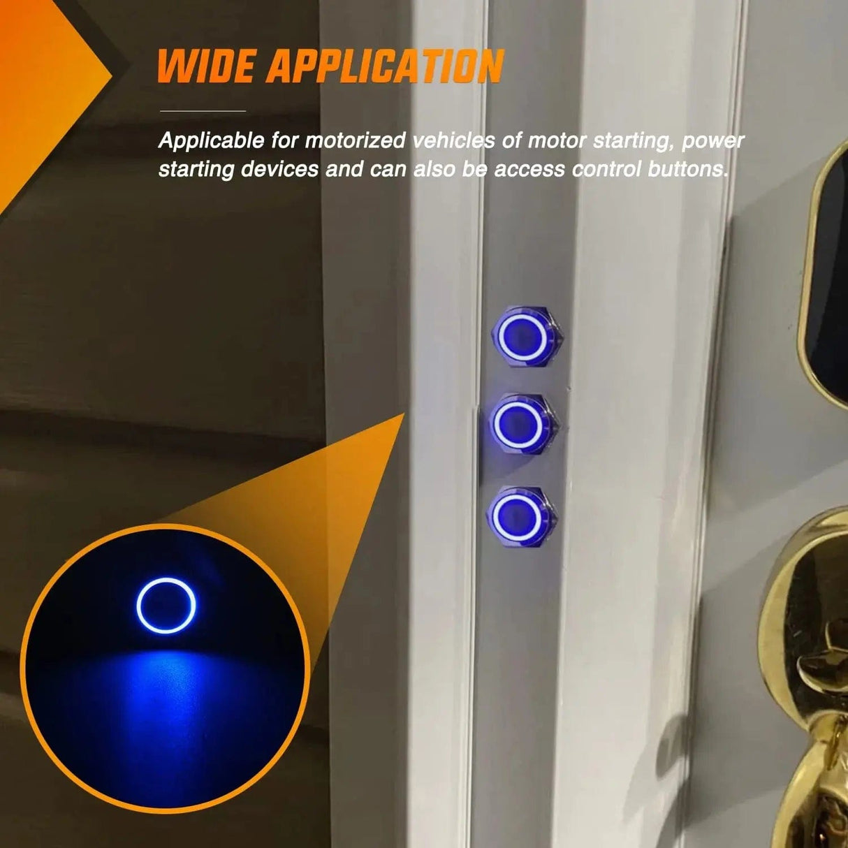 Rocker Switch 12mm 12V Waterproof ON Off Latching Push Button Switch