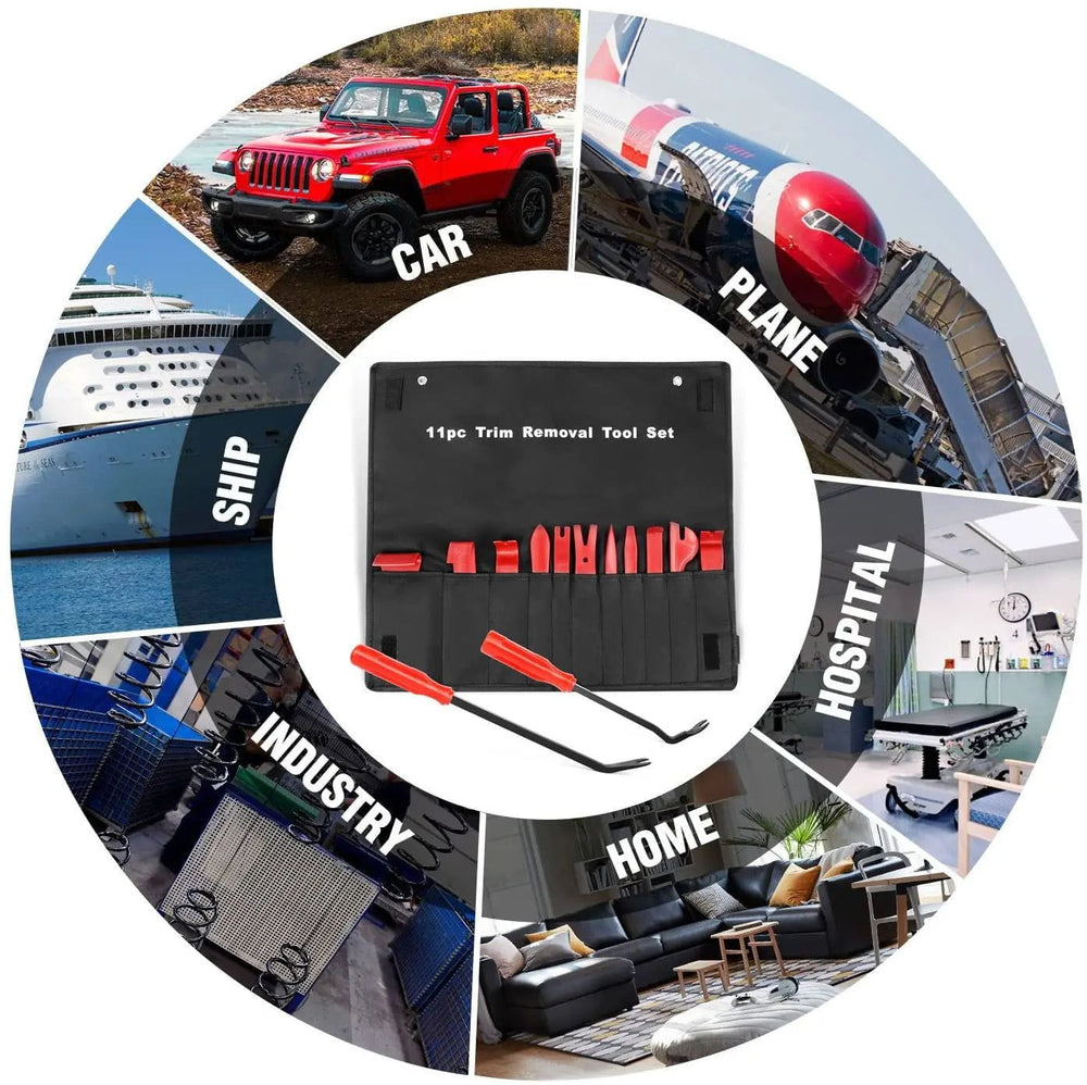 retainer clips 13 Pcs Trim Removal Tool Set Red