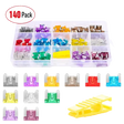 Accessories 140PCS Low Profile Mini Blade Fuse Set